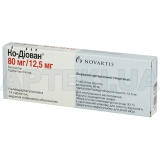 Ко-Диован® таблетки, покрытые пленочной оболочкой 80 мг + 12.5 мг блистер, №14