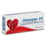 Лизопрес 10 таблетки 10 мг + 12.5 мг блистер, №30