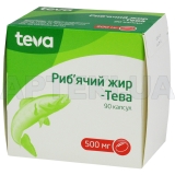 Рыбий жир-Тева капсулы 500 мг блистер, №90