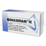 Феназепам® ІС таблетки 0.001 г блістер, №50