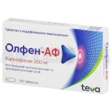Олфен®-АФ таблетки з модифікованим вивільненням 200 мг блістер у картонній коробці, №10