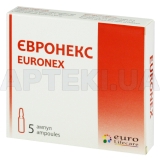 Євронекс розчин для ін'єкцій 100 мг/мл ампула 5 мл, №5