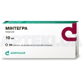 Мінтегра таблетки, що диспергуються в ротовій порожнині 10 мг блістер, №30