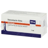 Ванкомицин-Виста лиофилизат для раствора для инфузий 1000 мг флакон 20 мл, №1