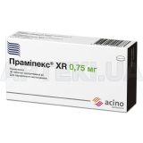 Прамипекс® XR таблетки пролонгированного действия 0.75 мг блистер, №30