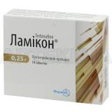 Ламикон® таблетки 0.25 г блистер, №14