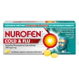 Нурофен® Колд & Флю таблетки, покрытые пленочной оболочкой 200 мг + 5 мг блистер, №12