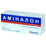 Аминалон таблетки, покрытые оболочкой 250 мг блистер, №50
