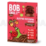 ЦУКЕРКИ НАТУРАЛЬНІ BOB SNAIL (РАВЛИК БОБ) яблуко-полуниця 60 г в бельгійському молочному шоколаді, №1