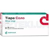 Тіара Соло таблетки, вкриті плівковою оболонкою 80 мг контурна чарункова упаковка, №28