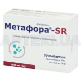 Метафора®-SR таблетки пролонгованої дії 1000 мг блістер, №30