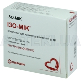 Ізо-Мік® концентрат для розчину для інфузій 0.1 % ампула 10 мл блістер у пачці, №10