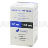 Цисплатин-Тева концентрат для розчину для інфузій 0.5 мг/мл флакон 100 мл, №1