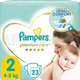 ПОДГУЗНИКИ ДЕТСКИЕ PAMPERS PREMIUM CARE mini (4-8 кг), №23