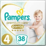 ПІДГУЗНИКИ-ТРУСИКИ ДИТЯЧІ PAMPERS PREMIUM CARE PANTS ДЛЯ ХЛОПЧИКІВ І ДІВЧАТ maxi (9-15 кг), №38