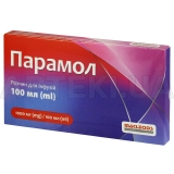 Парамол раствор для инфузий 1000 мг/100 мл контейнер полипропиленовый 100 мл, №1