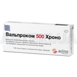 Вальпроком 500 Хроно таблетки пролонгованої дії, вкриті плівковою оболонкою 500 мг блістер в пачці, №30