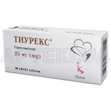 Тиурекс® таблетки 25 мг блистер, №90