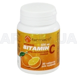 Вітамін C апельсин таблетки жувальні 500 мг, №30