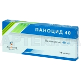 Паноцид 40 таблетки, вкриті кишково-розчинною оболонкою 40 мг, №30