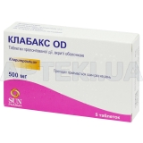Клабакс OD таблетки пролонгованої дії, вкриті оболонкою 500 мг блістер, №5