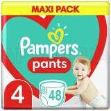 ПІДГУЗНИКИ-ТРУСИКИ ДИТЯЧІ PAMPERS PANTS maxi (9-15 кг), №48