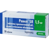 Равел® SR таблетки пролонгированного действия 1.5 мг блистер, №30