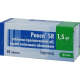 Равел® SR таблетки пролонгированного действия 1.5 мг блистер, №60