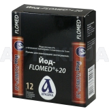 Флакон-маркер для збереження та нанесення розчинів зовнішнього застосування Flomed® - Йоду Flomed+20 3 мл, №12