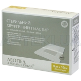 ПЛАСТЫРЬ СТЕРИЛЬНЫЙ ХИРУРГИЧЕСКИЙ НА НЕТКАНОЙ ОСНОВЕ "ЛЕОПЕД" 9 см х 10 см с ионами серебра, №25