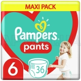 ПІДГУЗНИКИ-ТРУСИКИ ДИТЯЧІ PAMPERS PANTS Giant (15+ кг), №36