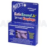 БЕРУШІ ІЗ ПІНОПРОПІЛЕНУ Soft Foam Earplugs пара Original SafeSound Junior, №10