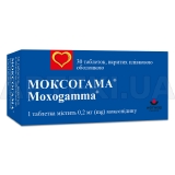 Моксогамма® таблетки, покрытые пленочной оболочкой 0.2 мг, №30