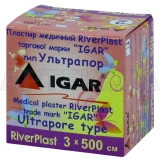 ПЛАСТИР МЕДИЧНИЙ RIVERPLAST "ІГАР" 3 см х 500 см Ультрапор (на нетканій основі), №1