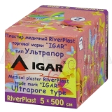 ПЛАСТИР МЕДИЧНИЙ RIVERPLAST "ІГАР" 5 см х 500 см Ультрапор (на нетканій основі), №1