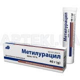 Метилурацил мазь 10 % туба 40 г в пачке, №1